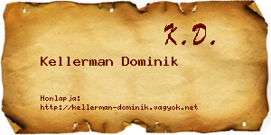 Kellerman Dominik névjegykártya
